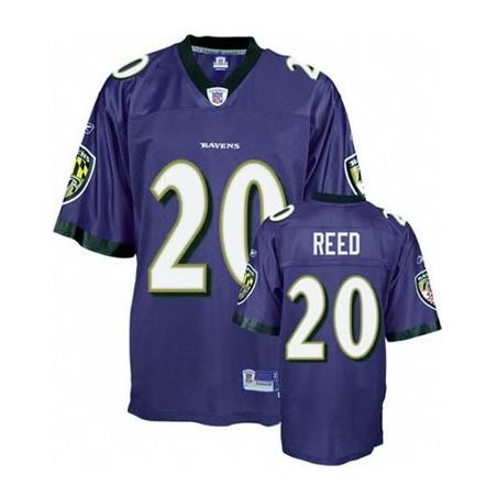 Ed Reed Baltimore Football Jersey - Baltimore #20 Football Jersey(Purple)