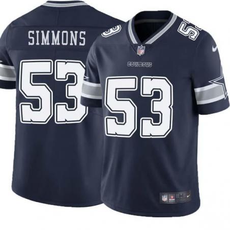 Navy Victor Simmons Cowboys #53 Stitched American Football Jersey Custom Sewn-on Patches Mens Womens Youth