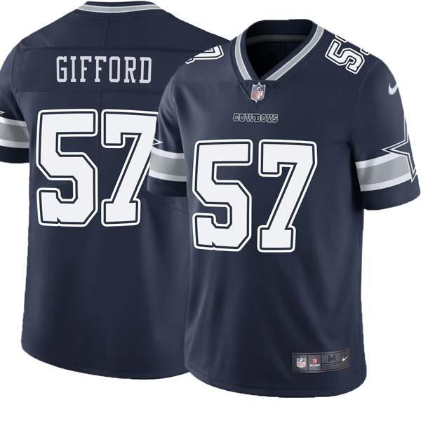 Navy Luke Gifford Cowboys #57 Stitched American Football Jersey Custom Sewn-on Patches Mens Womens Youth