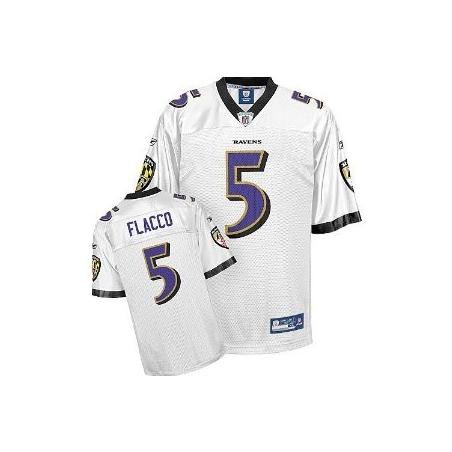 Joe Flacco Baltimore Football Jersey - Baltimore #5 Football Jersey(White)