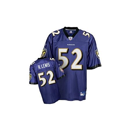 Ray Lewis Baltimore Football Jersey - Baltimore #52 Football Jersey(Purple)