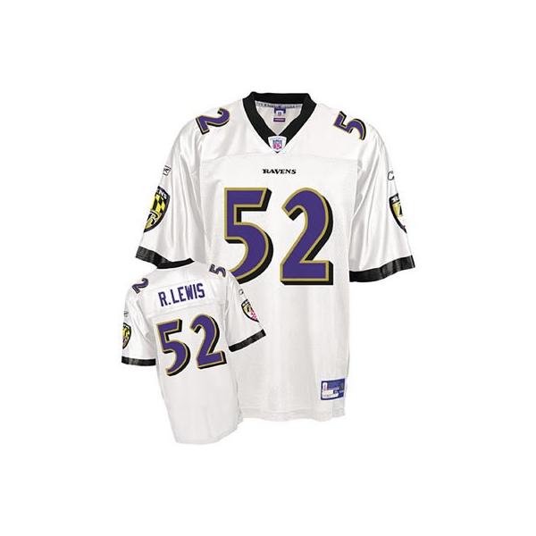 Ray Lewis Baltimore Football Jersey - Baltimore #52 Football Jersey(White)