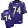 Michael Oher Baltimore Football Jersey - Baltimore #74 Football Jersey(Purple)