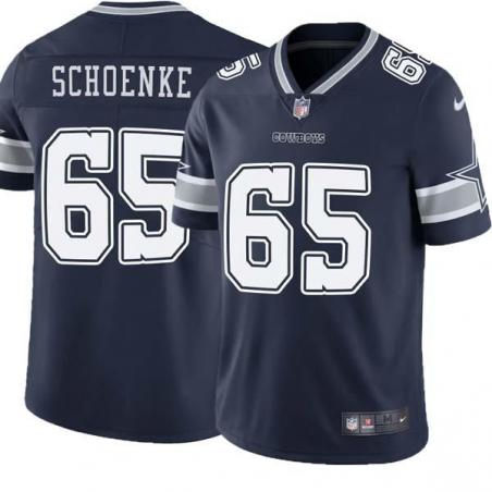 Navy Ray Schoenke Cowboys #65 Stitched American Football Jersey Custom Sewn-on Patches Mens Womens Youth