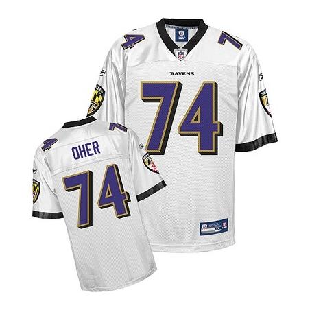 Michael Oher Baltimore Football Jersey - Baltimore #74 Football Jersey(White)