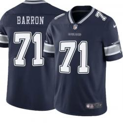 Navy Alex Barron Cowboys #71 Stitched American Football Jersey Custom Sewn-on Patches Mens Womens Youth