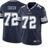 Navy Louis Cheek Cowboys #72 Stitched American Football Jersey Custom Sewn-on Patches Mens Womens Youth