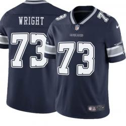 Navy Steve Wright Cowboys #73 Stitched American Football Jersey Custom Sewn-on Patches Mens Womens Youth