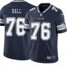 Navy Josh Ball Cowboys #76 Stitched American Football Jersey Custom Sewn-on Patches Mens Womens Youth