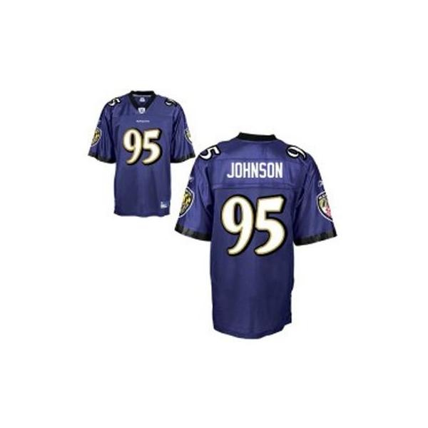 Jarret Johnson Baltimore Football Jersey - Baltimore #95 Football Jersey(Purple)