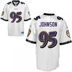 Jarret Johnson Baltimore Football Jersey - Baltimore #95 Football Jersey(White)