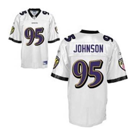 Jarret Johnson Baltimore Football Jersey - Baltimore #95 Football Jersey(White)