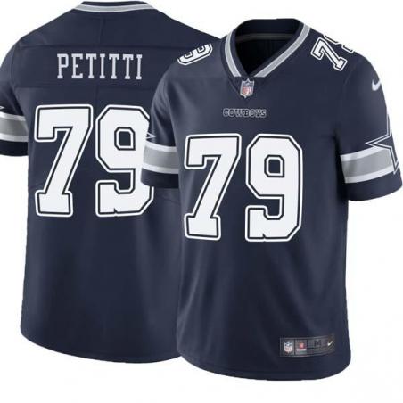 Navy Rob Petitti Cowboys #79 Stitched American Football Jersey Custom Sewn-on Patches Mens Womens Youth