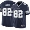 Navy Jimmy Smith Cowboys #82 Stitched American Football Jersey Custom Sewn-on Patches Mens Womens Youth