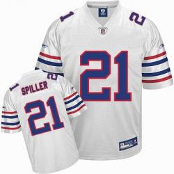 C J Spiller Buffalo Football Jersey - Buffalo #21 Football Jersey(Full White)