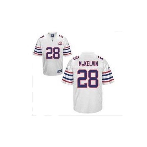 Leodis McKelvin Buffalo Football Jersey - Buffalo #28 Football Jersey(Full White AFL 50th)