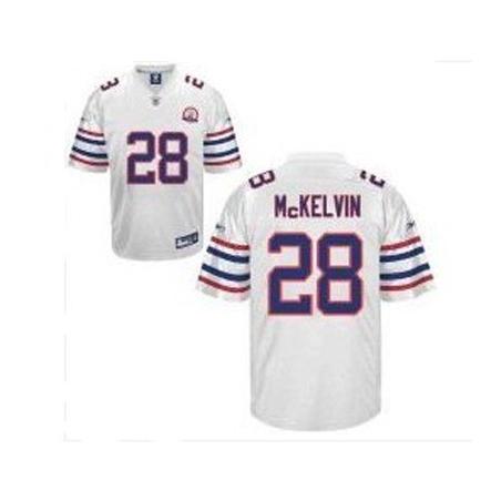 Leodis McKelvin Buffalo Football Jersey - Buffalo #28 Football Jersey(Full White AFL 50th)