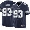 Navy Artie Smith Cowboys #93 Stitched American Football Jersey Custom Sewn-on Patches Mens Womens Youth