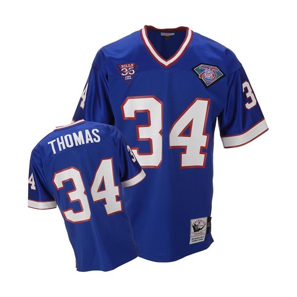 Thurman Thomas Buffalo Football Jersey - Buffalo #34 Football Jersey(Blue Throwback)