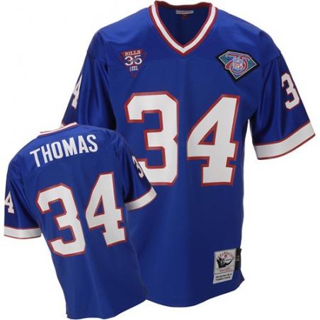 Thurman Thomas Buffalo Football Jersey - Buffalo #34 Football Jersey(Blue Throwback)