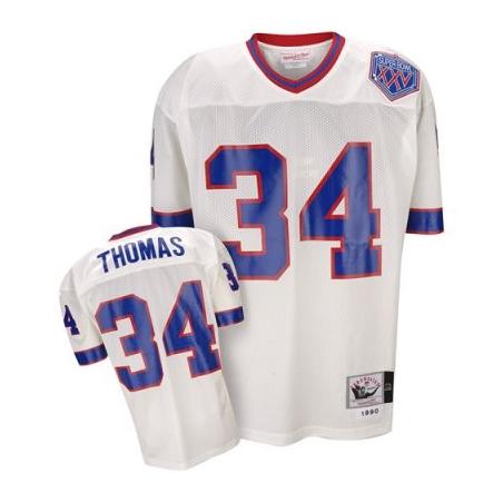 Thurman Thomas Buffalo Football Jersey - Buffalo #34 Football Jersey(White Throwback)