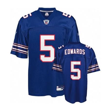 Trent Edwards Buffalo Football Jersey - Buffalo #5 Football Jersey(Light Blue)