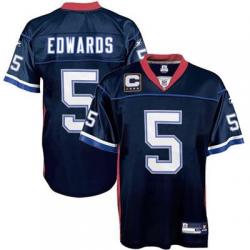 Trent Edwards Buffalo Football Jersey - Buffalo #5 Football Jersey(Navy)