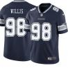 Navy Mitch Willis Cowboys #98 Stitched American Football Jersey Custom Sewn-on Patches Mens Womens Youth