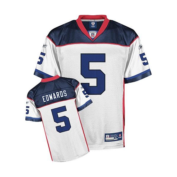 Trent Edwards Buffalo Football Jersey - Buffalo #5 Football Jersey(White)