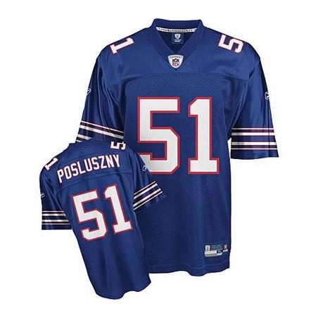 Paul Posluszny Buffalo Football Jersey - Buffalo #51 Football Jersey(Light Blue)