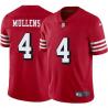 Red Throwback Nick Mullens 49ers Jersey Custom Sewn-on Patches Mens Womens Youth