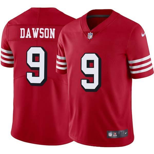 Red Throwback Phil Dawson 49ers Jersey Custom Sewn-on Patches Mens Womens Youth