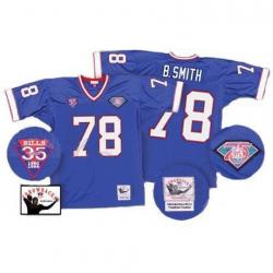 Bruce Smith Buffalo Football Jersey - Buffalo #78 Football Jersey(Blue Throwback)