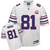 Terrell Owens Buffalo Football Jersey - Buffalo #81 Football Jersey(Full White With 50th patch)