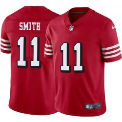 Red Throwback Alex Smith 49ers Jersey Custom Sewn-on Patches Mens Womens Youth