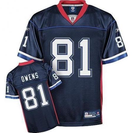 Terrell Owens Buffalo Football Jersey - Buffalo #81 Football Jersey(Navy)