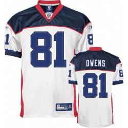 Terrell Owens Buffalo Football Jersey - Buffalo #81 Football Jersey(White)