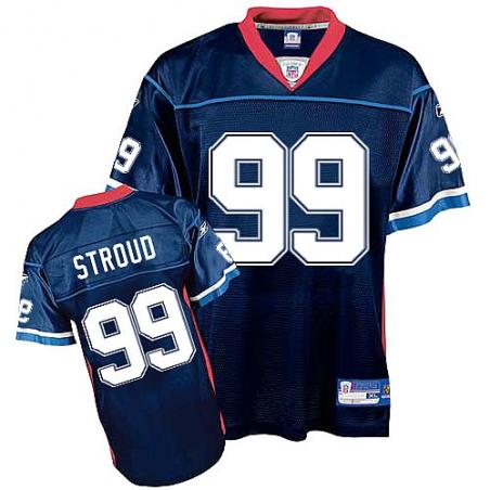 Marcus Stroud Buffalo Football Jersey - Buffalo #99 Football Jersey(Navy)