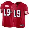 Red Throwback Ted Ginn Jr. 49ers Jersey Custom Sewn-on Patches Mens Womens Youth