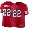 Red Throwback Joe Arenas 49ers Jersey Custom Sewn-on Patches Mens Womens Youth