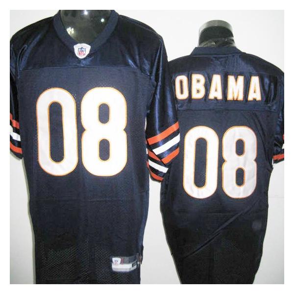 Barack Obama Chicago Football Jersey - Chicago #8 Football Jersey(Navy)