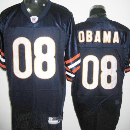 Barack Obama Chicago Football Jersey - Chicago #8 Football Jersey(Navy)