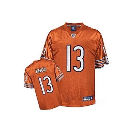 Johnny Knox Chicago Football Jersey - Chicago #13 Football Jersey(Orange)