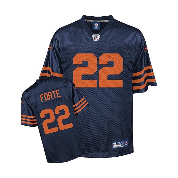 Matt Forte Chicago Football Jersey - Chicago #22 Football Jersey(Navy Orange number)