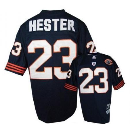 Devin Hester Chicago Football Jersey - Chicago #23 Football Jersey(Navy Throwback with Bear Patch)