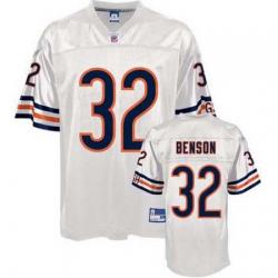 Cedric Benson Chicago Football Jersey - Chicago #32 Football Jersey(White)