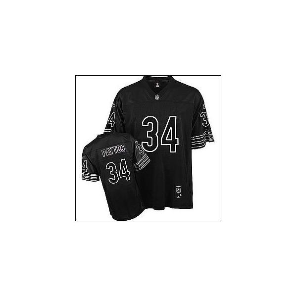 Walter Payton Chicago Football Jersey - Chicago #34 Football Jersey(Black)