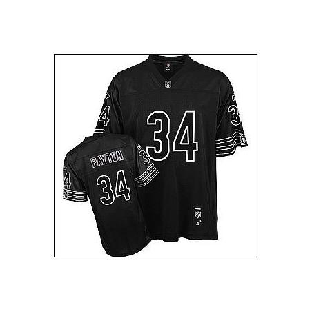 Walter Payton Chicago Football Jersey - Chicago #34 Football Jersey(Black)