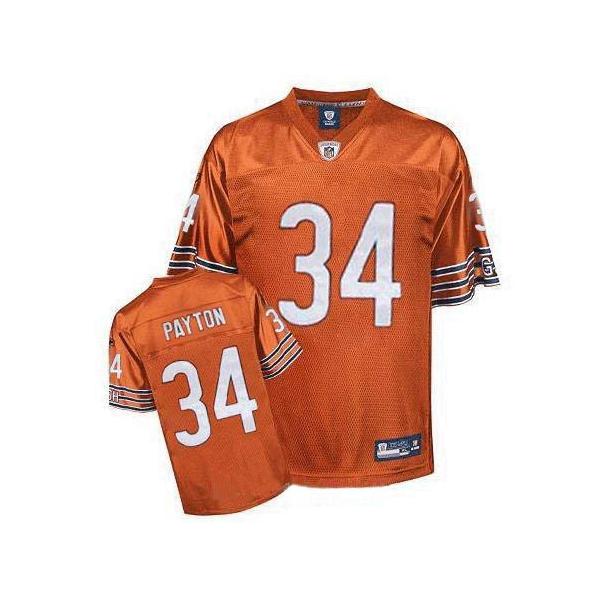 Walter Payton Chicago Football Jersey - Chicago #34 Football Jersey(Orange)