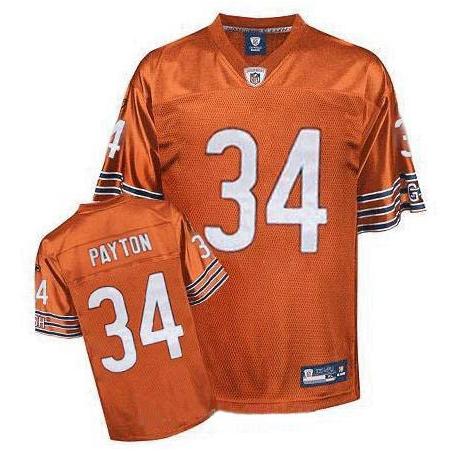 Walter Payton Chicago Football Jersey - Chicago #34 Football Jersey(Orange)